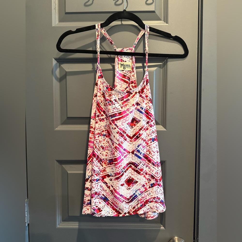 Show Me Your Mumu Colorful Geometric Print Tank Top